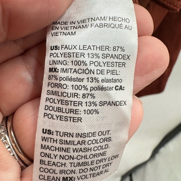 NWT 4/6 CHICOS Elongated Rich mahogany faux suede mature sophisticated jacket - Picture 9 of 14